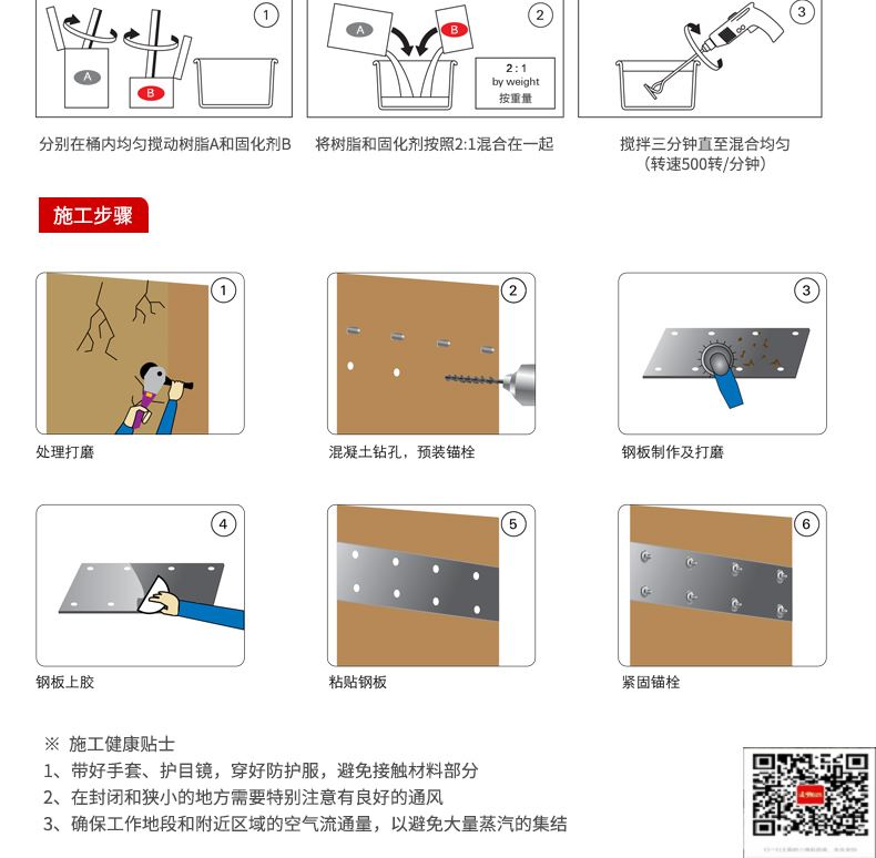 包钢桑植粘钢加固施工过程